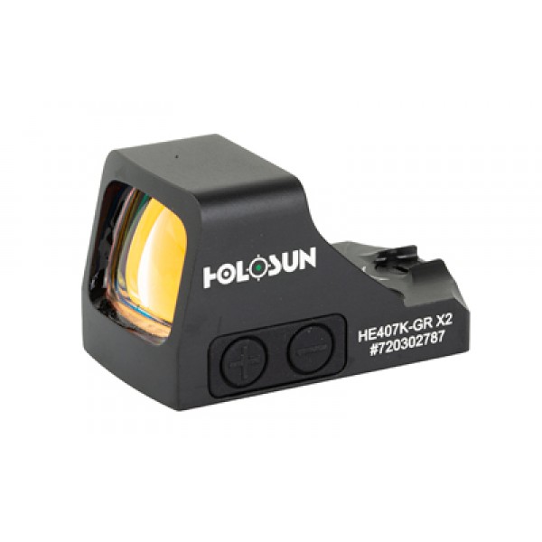 Holosun HE407K-GR X2 Green Dot Reflex Sight (Shake Awake)